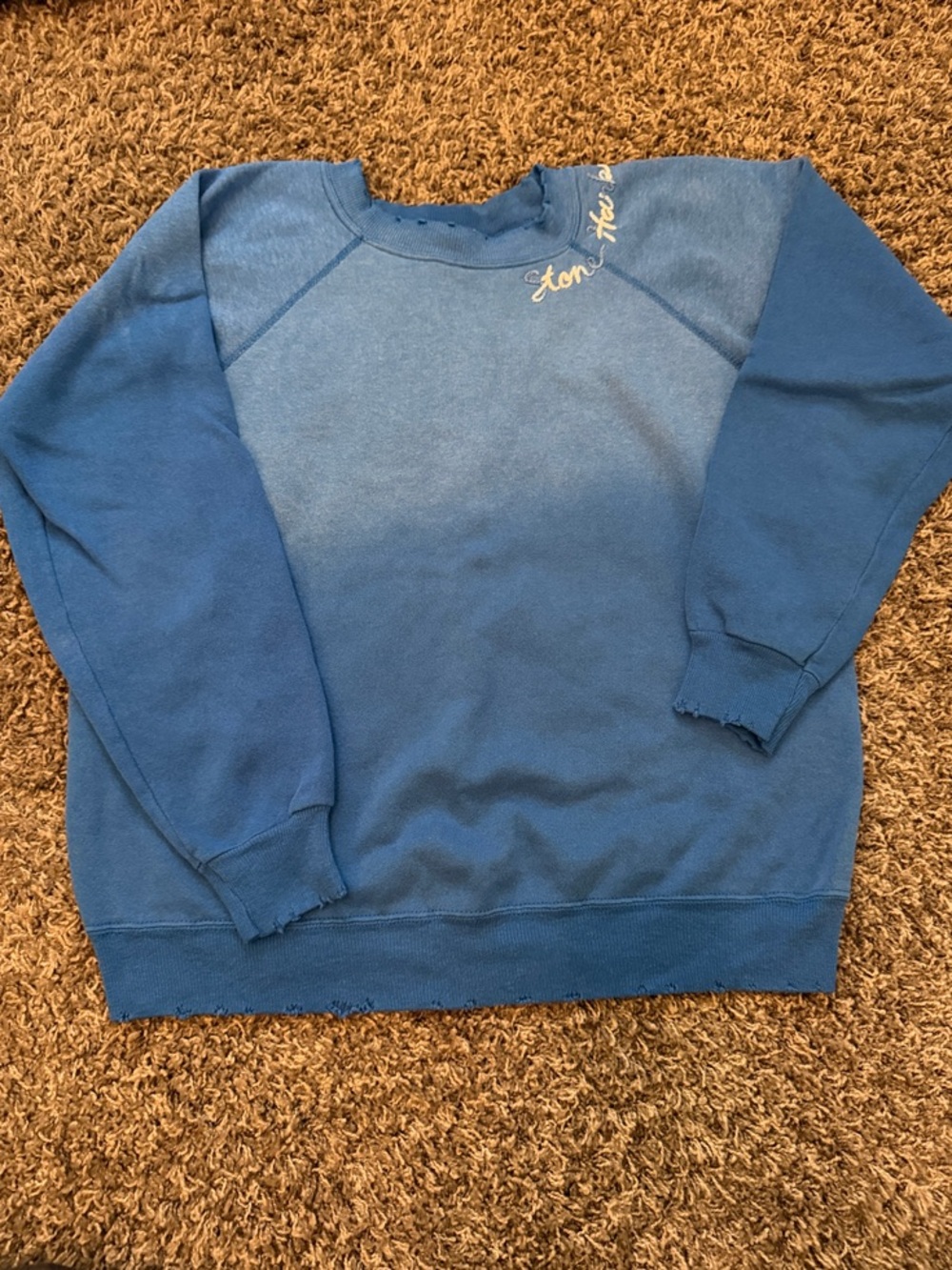 Blue Gradient Stone Harbor Crewneck Sweatshirt